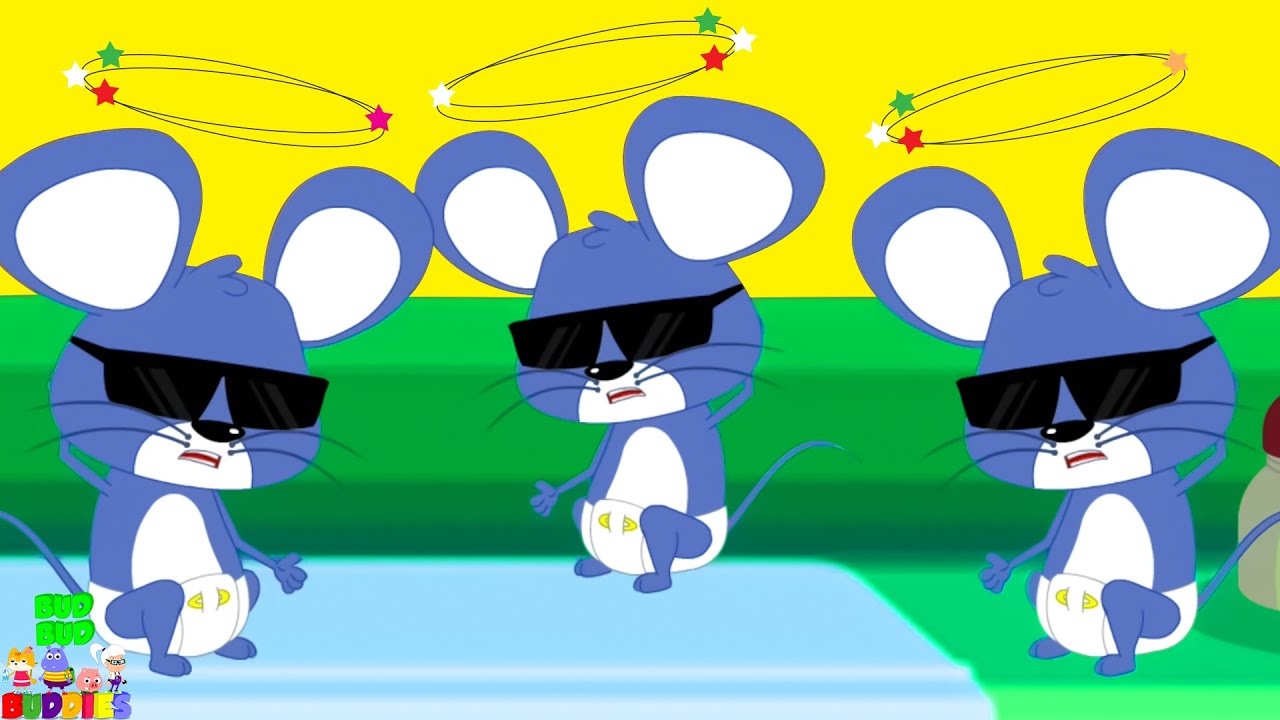 Three Blind Mice Nursery Rhymes For Preschool Kids by Bud Bud Buddies