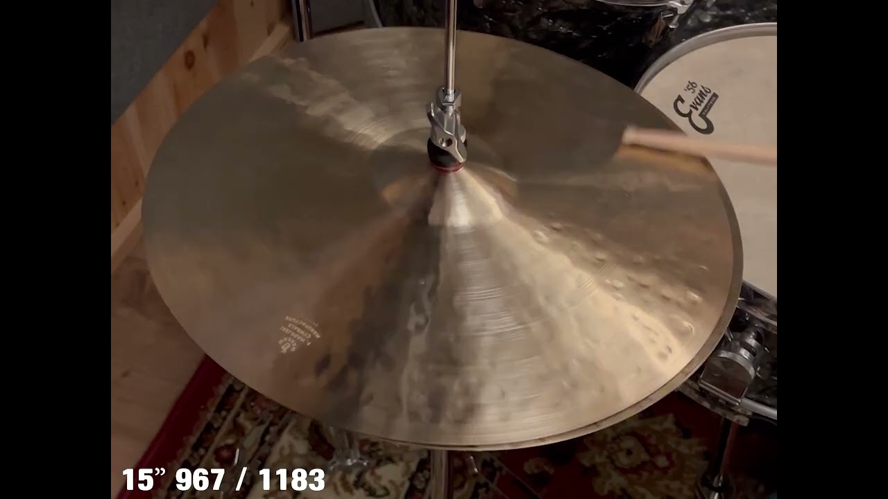 15” Hi-hats, 967 (hfb) / 1183 (hfb) grams, B20