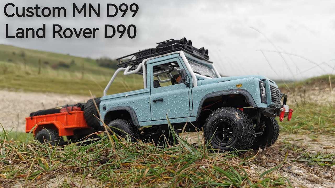 Custom upgraded MN D99 with WPL parts. #wpl #mnd99 Land Rover Defender 90