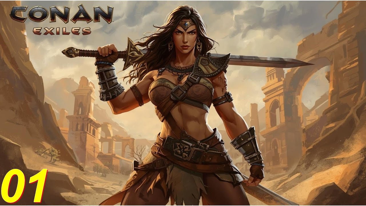 CONAN EXILES #01 -  NEM EU ACREDITO! VOLTAMOS A TERRA DOS EXILADOS?