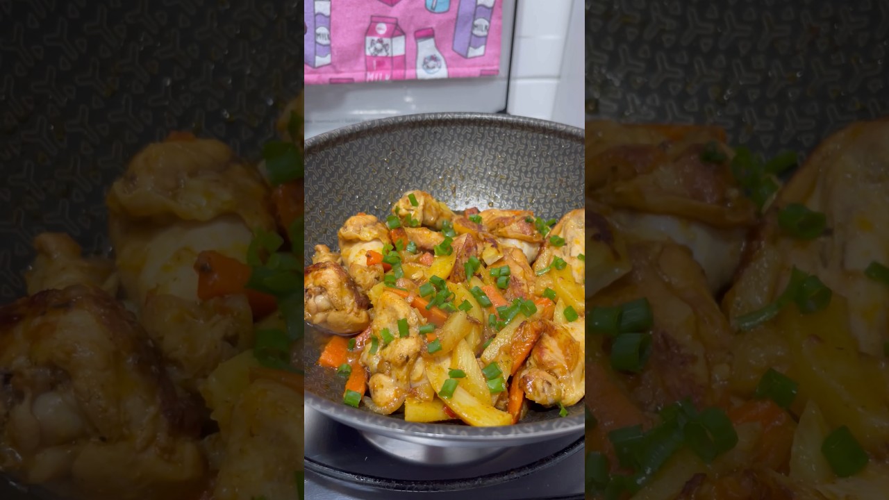 Frango coradinho, arroz soltinho&bull; Janta completa #asmr #receitasfaceis #comofazer