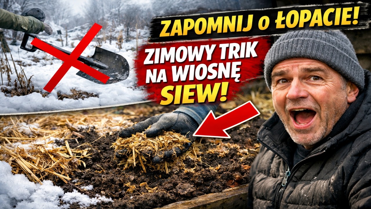 Zapomnij o ŁOPACIE! Ten zimowy trik sprawi, że wiosną będziesz tylko siać.