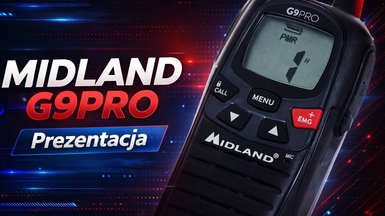 Midland G9 PRO &ndash; Legenda wśr&oacute;d radii PMR! 🔊 Prezentacja, opis funkcji