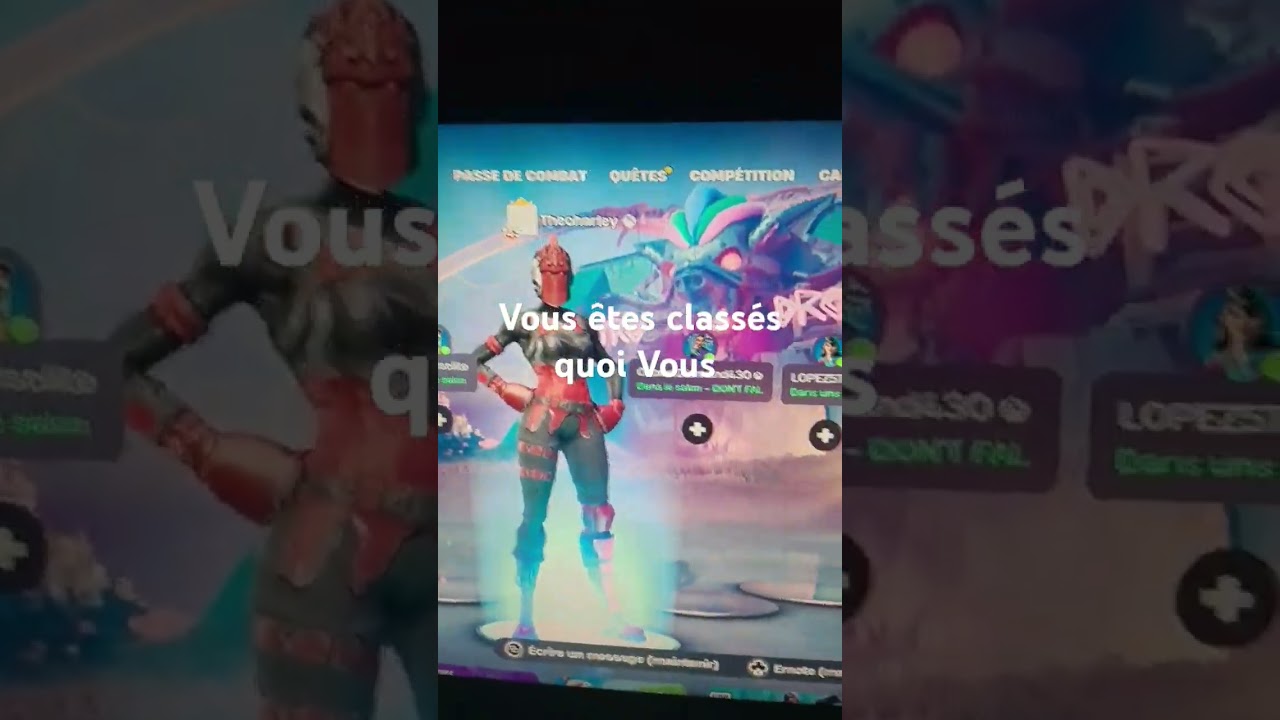 #fortnite class&eacute;e