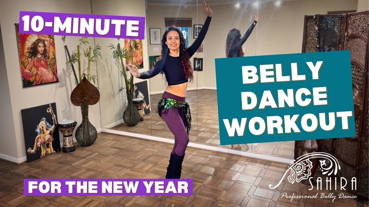 10-minute BELLY DANCE workout for the New Year! #bellydance #danceworkout