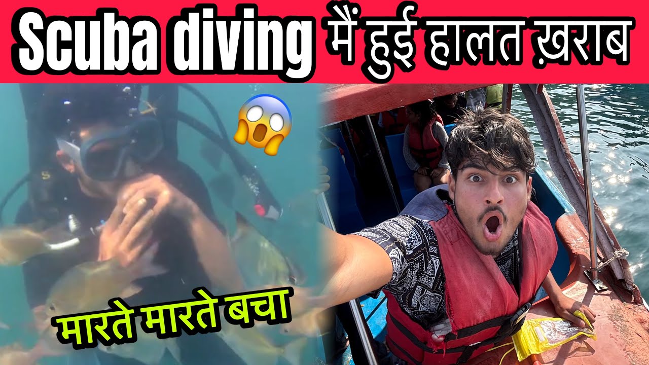 First Time Scuba Diving in my Life 😍 Amazing Experience Marte Marte Bacha 😱