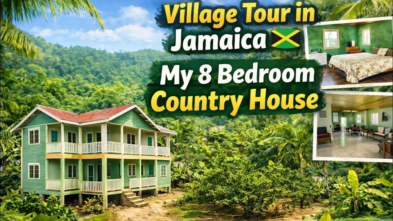 Экскурсия по деревне на Ямайке 🇯🇲 | Мой загородный дом с 8 спальнями и сельский образ жизни