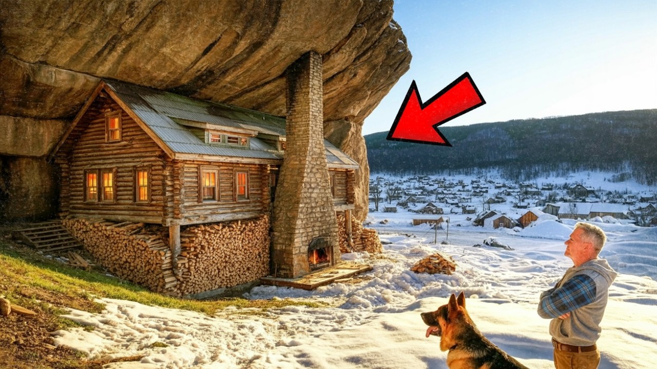 Nobody Believed When Veteran and His Dog Built Cliff Cabin... Until 6-Day Blizzard Froze Town