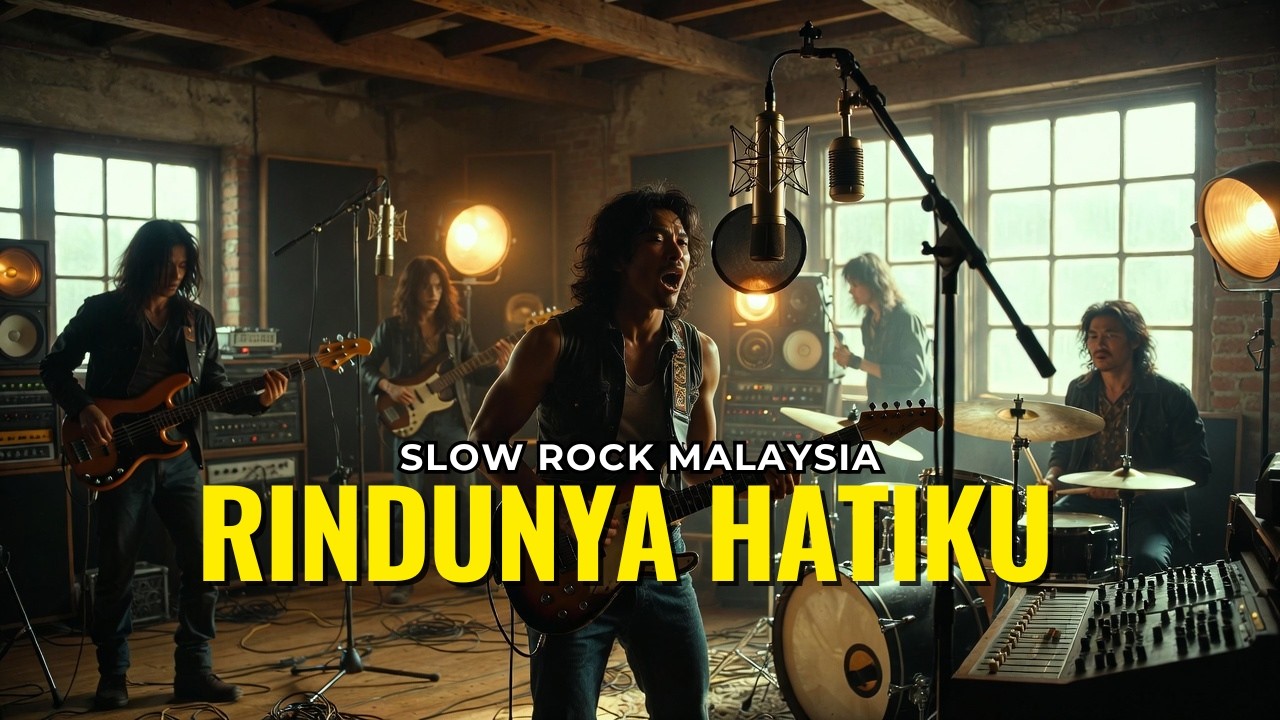 Rindunya Hatiku Padamu 🌙 Slow Rock Malaysia Paling Menyentuh | Lagu Nostalgia 90an Bikin Hati Rindu