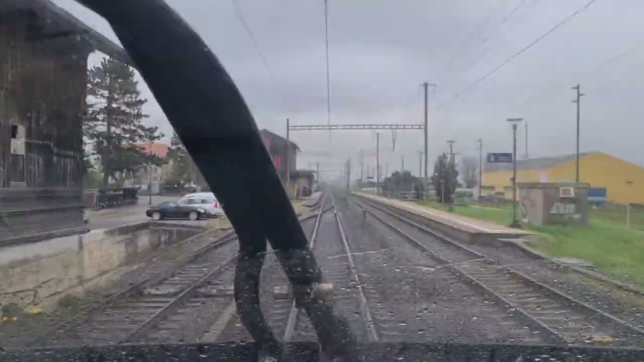 4K [Cab ride][Führerstandmitfahrt] Biel/Bienne - Zürich HB, en cabine d'un ICN (RABDe 500)
