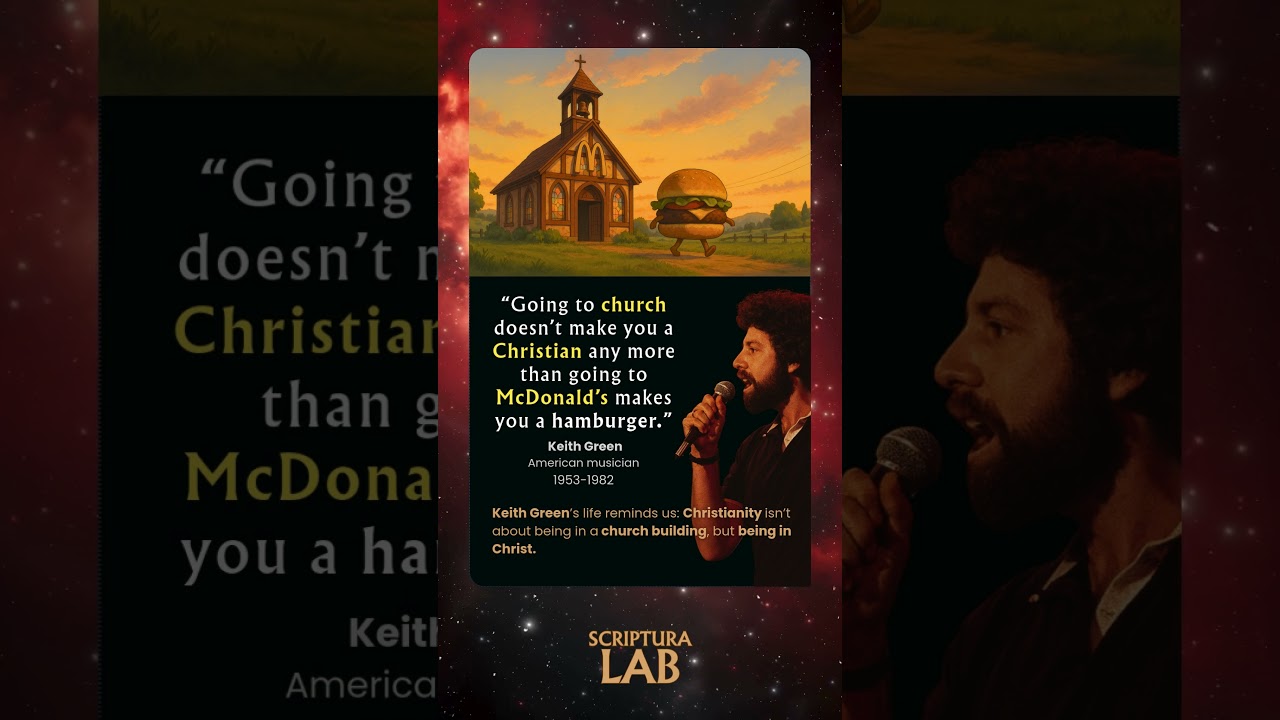 Does Going to Church Make You a Christian? | Keith Green&rsquo;s Famous Quote 🍔⛪