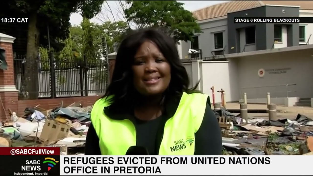 Refugees evicted from UN offices in Pretoria