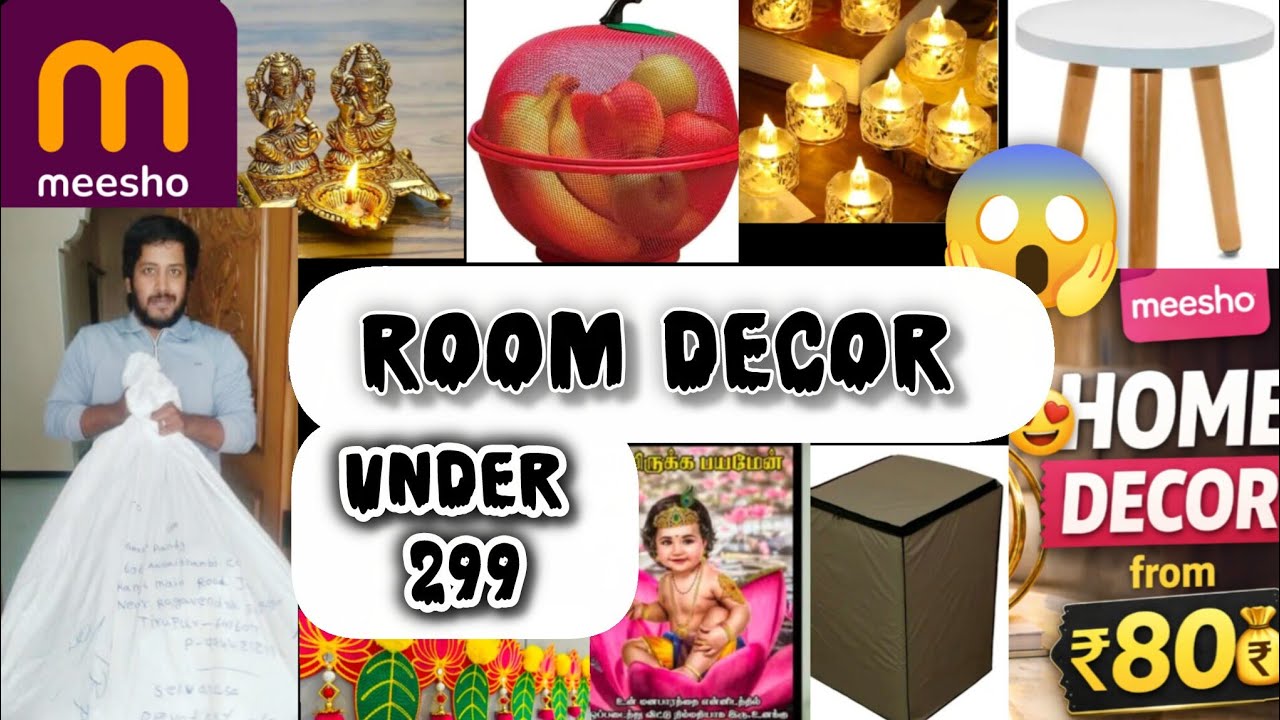 7 Beautiful Meesho Home Decor Items Under ₹299 😍 Budget Room Makeover