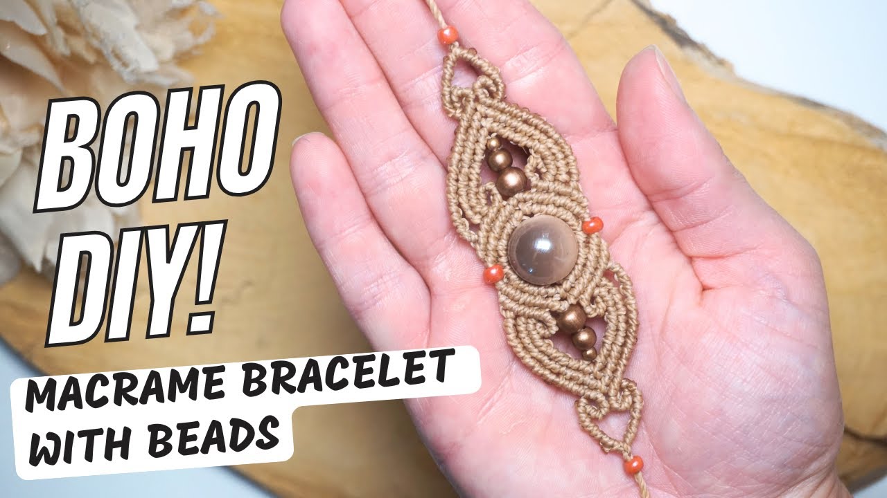 DIY Boho Chic Macrame Bracelet Step by Step Tutorial