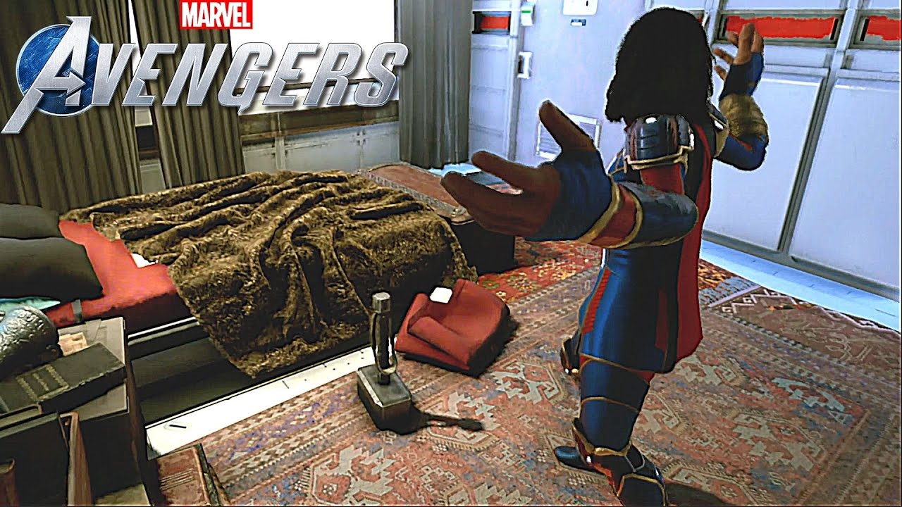 Who Is Worthy To Lift Up Thor's hammer Scene? Black Widow - Iron Man - Hulk | Marvel's Avengers