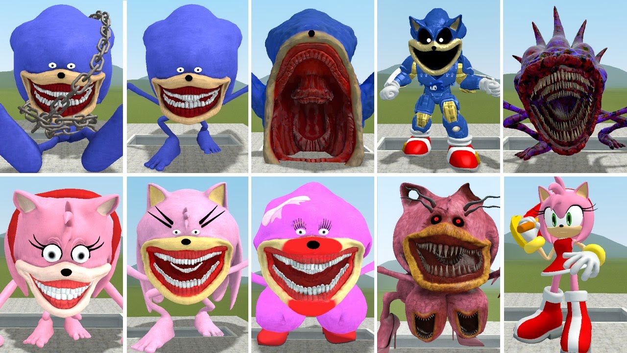 ALL NEW SONIC PINK VS ALL NEW SONIC BLUE TAPES IN GARRY'S MOD