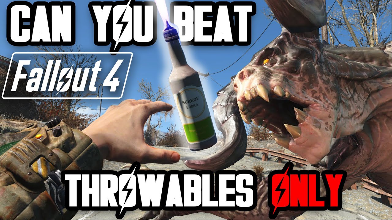 Can You Beat Fallout 4 With ONLY THROWABLES?!