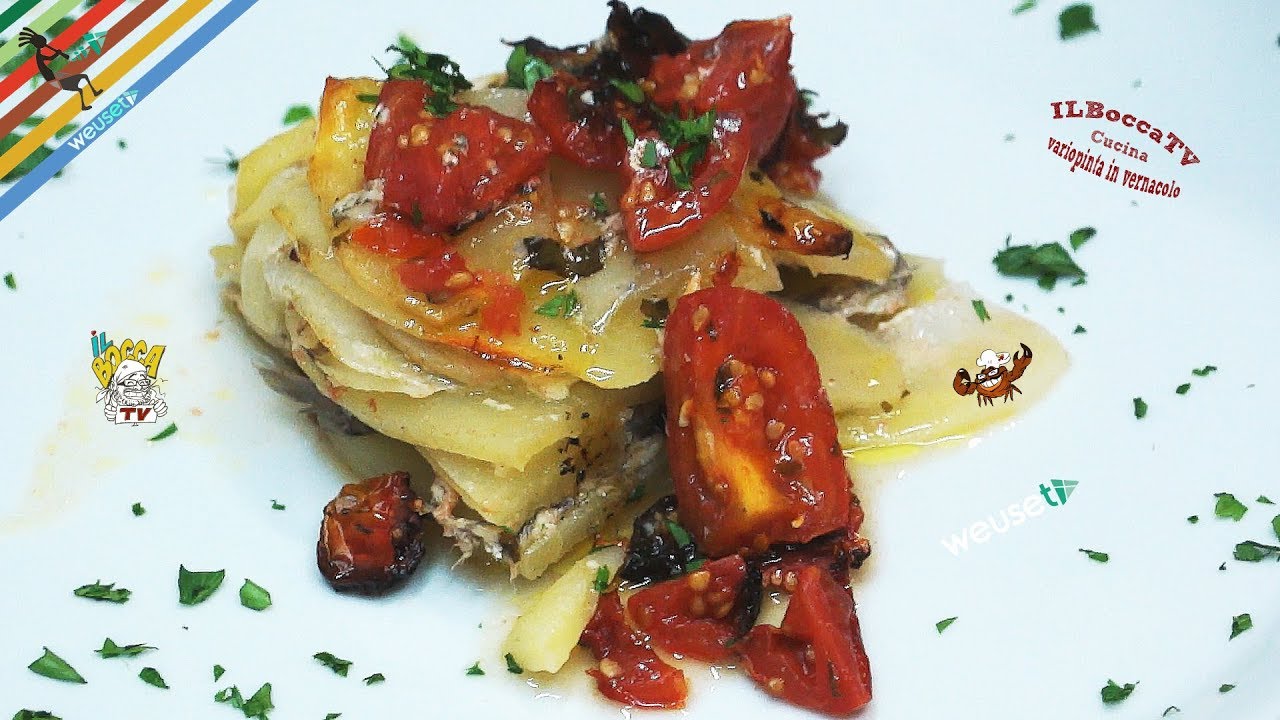 232 - Tortino di alici e patate...carnevale anche d'estate! (secondo piatto dal sapore equilibrato)