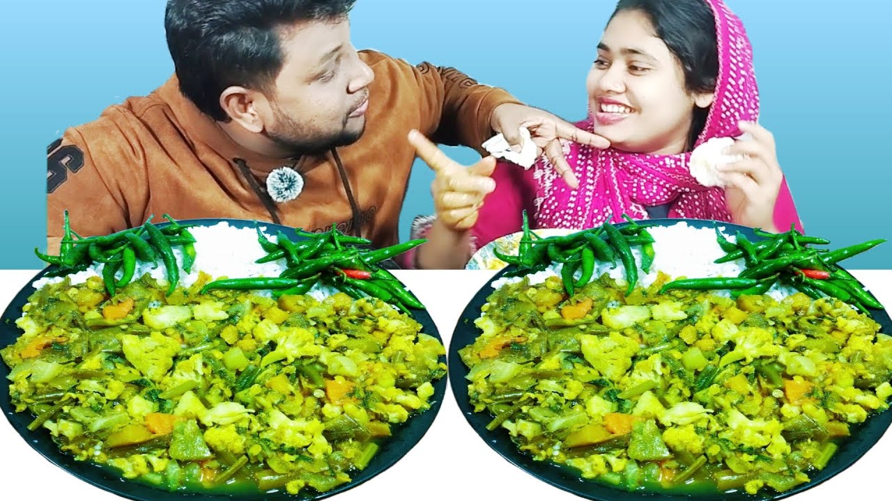 Vegetable Curry And Rice Eating Challenge, R+B Vlog