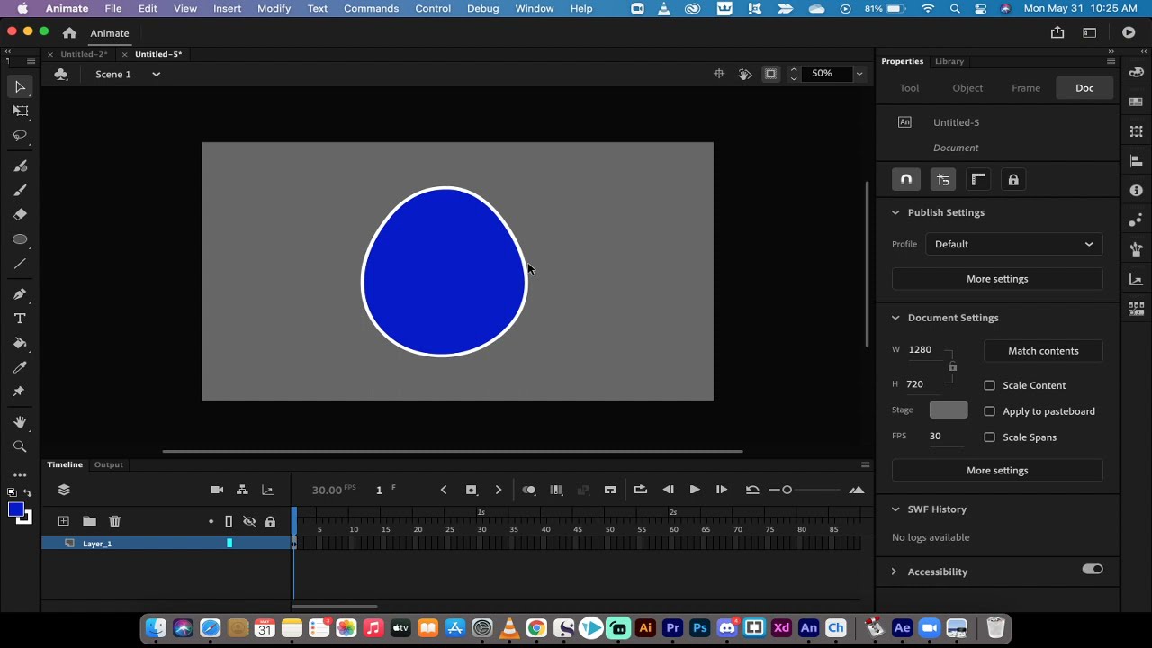 Adobe Animate &mdash; 2 метода для настройки объектов и фигур.