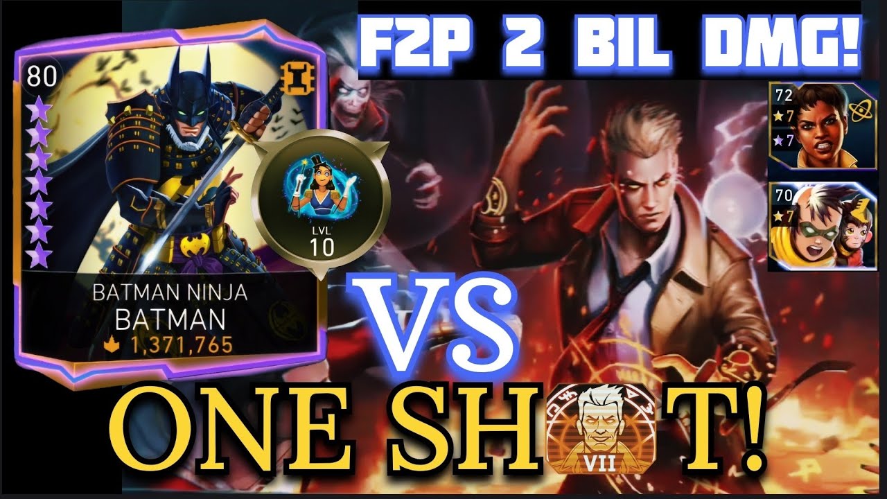 ONE SHOT!🔥 Boss CONSTANTINE by BN BATMAN H7 Taste Of Evil Solo Raid in Injustice 2 Mobile Gameplay