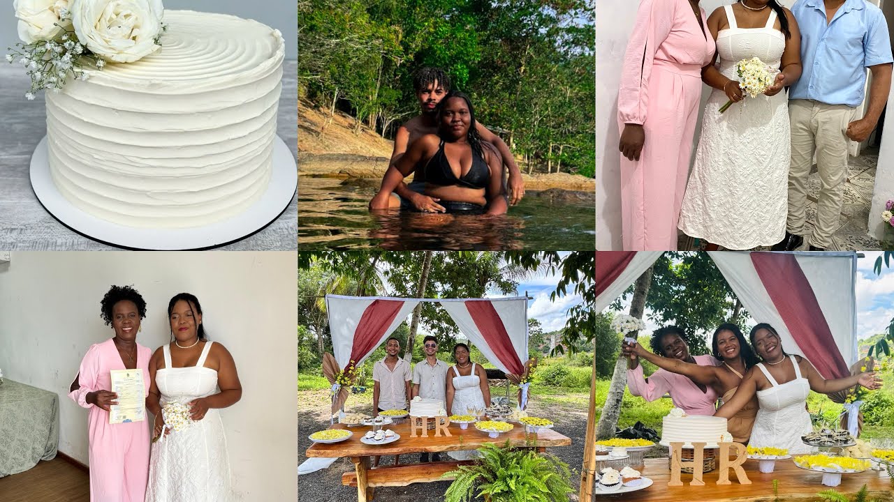 Hojé foi um dia único/o casamento da minha primogênita simples não ficou lindo.