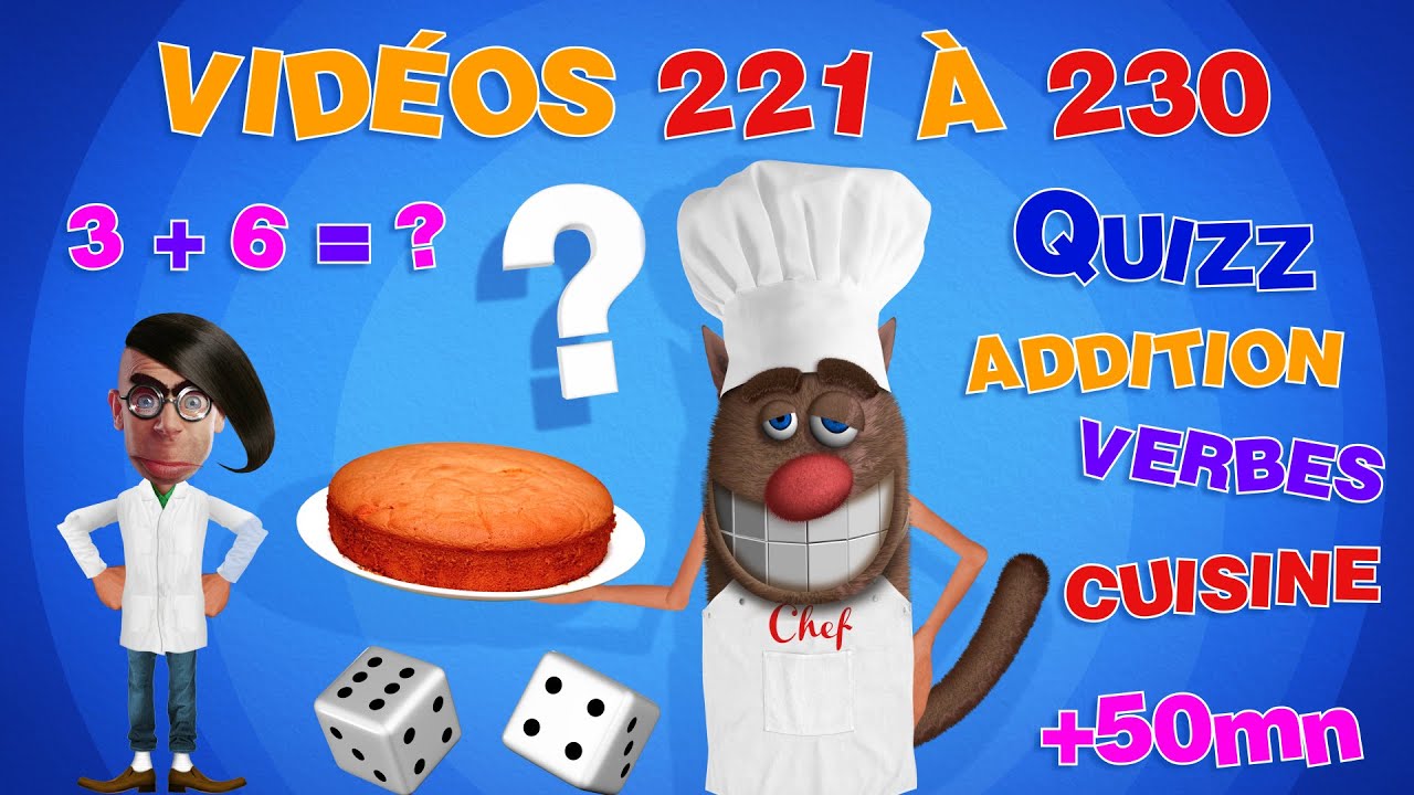 Foufou - Apprendre aux enfants tout en s'amusant (Learn with Fun For Kids - Videos 221-230) 4k