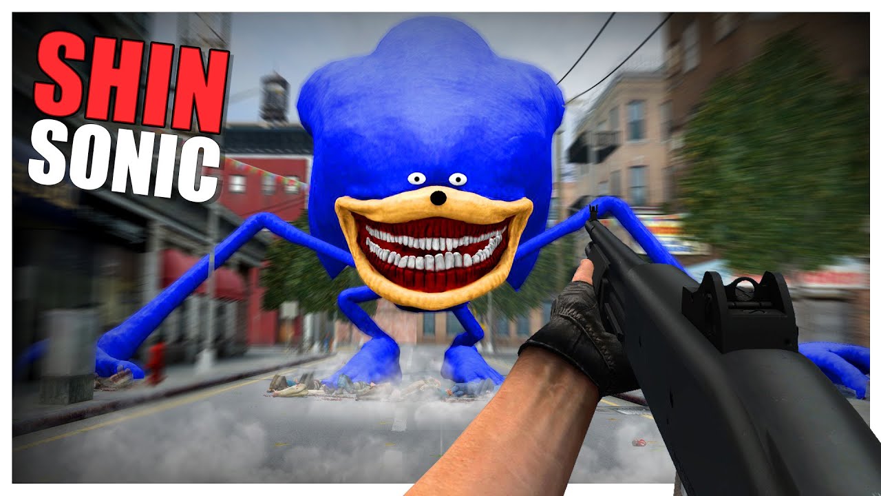 SHIN SONIC Nextbot no Gmod com Mods