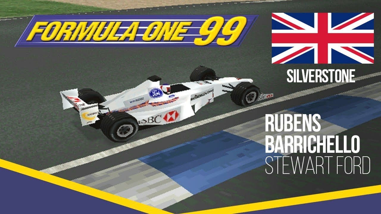 F1 99 ps1 gameplay: Silverstone - Rubens Barrichello (Expert)