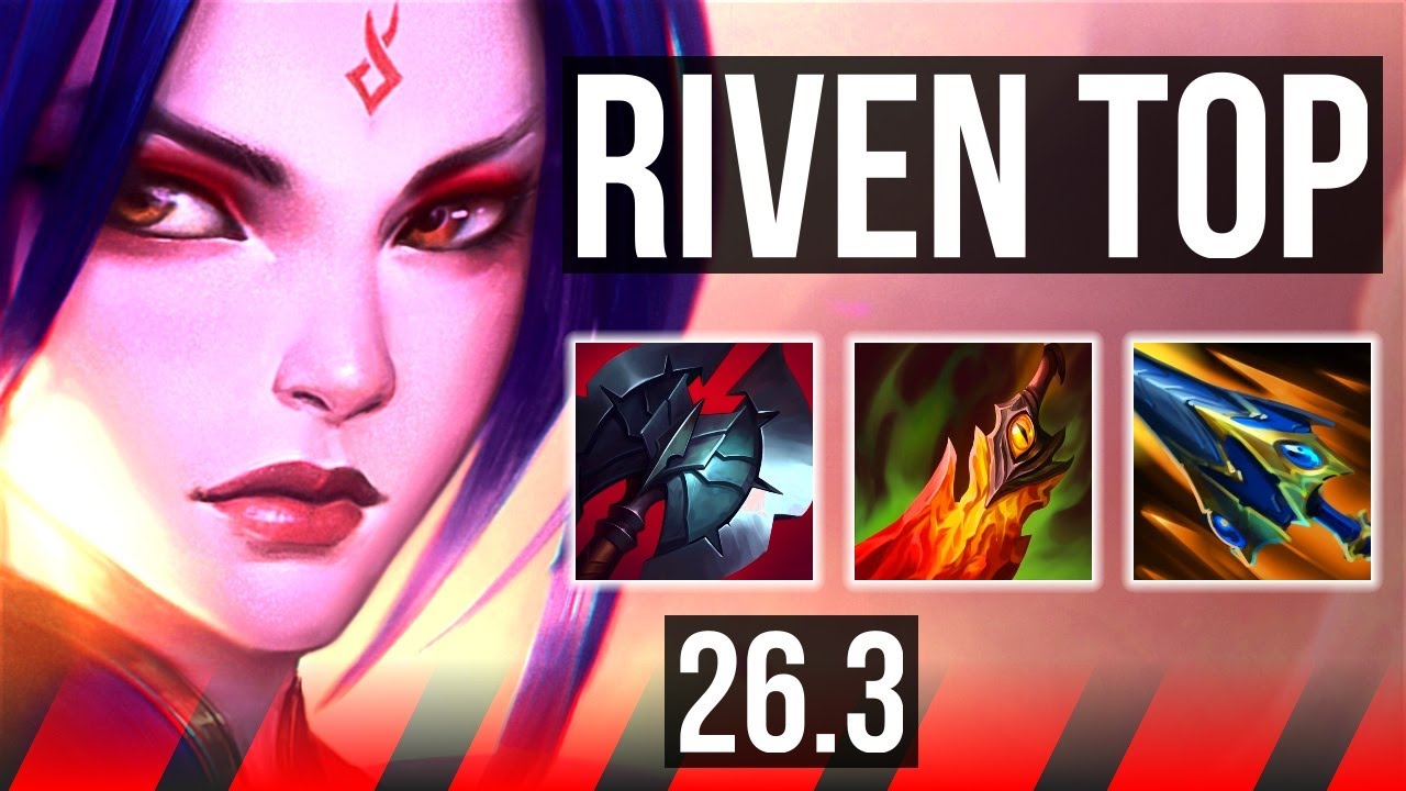 RIVEN vs DARIUS (TOP) | Perfect KDA: 12/0/3 | EUW Challenger | 26.3