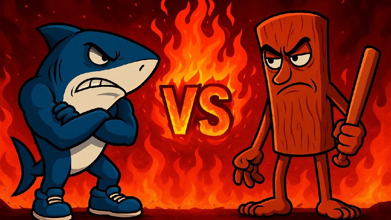 ТУНГ ТУНГ САХУР против ТРАЛАЛЕРО ТРАЛАЛА.! - ИТАЛЬЯНСКИЙ BRAINROT Забавная анимация