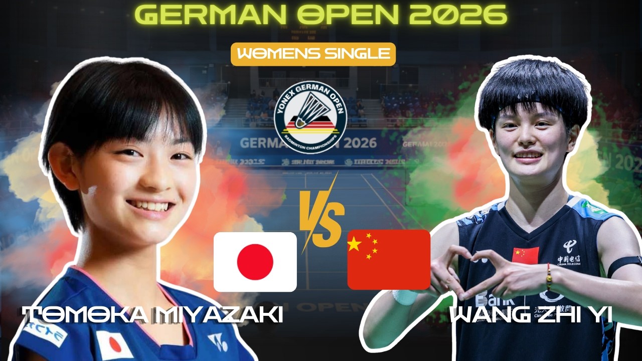 (日本) Tomoka (宮崎友花) VS 王祉怡 ｜ドイツ・オープン 2026 | Badminton 2026