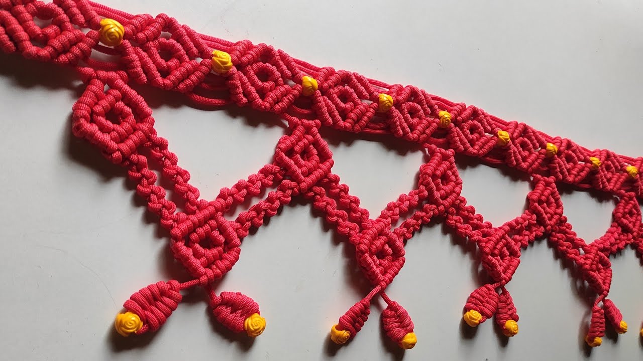 Macrame Toran Design #37 | Easy Macrame Toran Design/New Macrame Pattern | DIY | One-stop Creativity