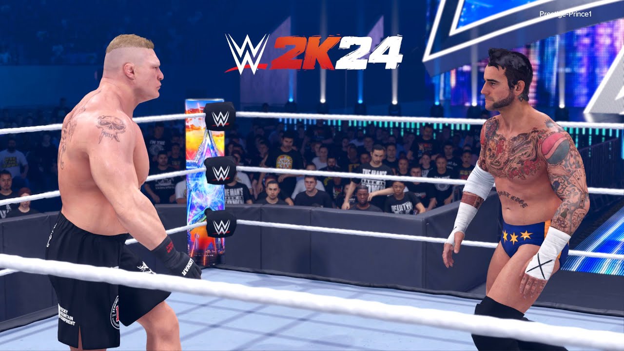 WWE 2K24 - Brock Lesnar Vs CM Punk EXTREME RULES MATCH (PS5)