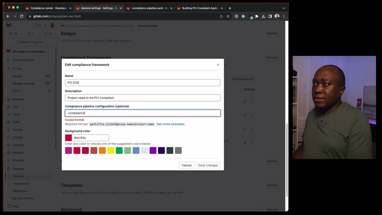 How to setup Compliance Frameworks & Pipelines in GitLab