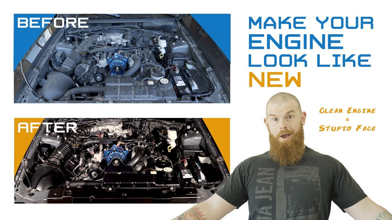 Безопасная очистка и предпродажная подготовка моторного отсека | Mustang New Edge 99-04