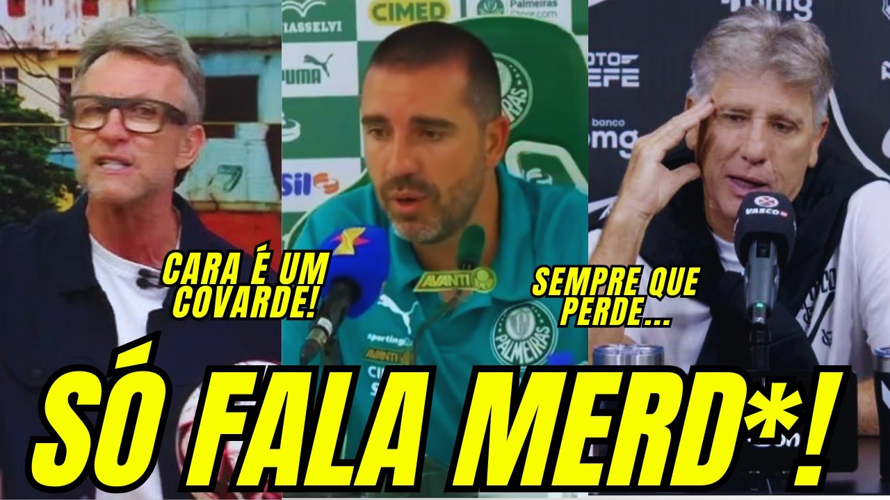 AUXILIAR DO PALMEIRAS DA DECLARAÇÃO POLÊMICA É DETONADO ELA IMPRENSA E NETO PERDE A LINHA AO VIVO