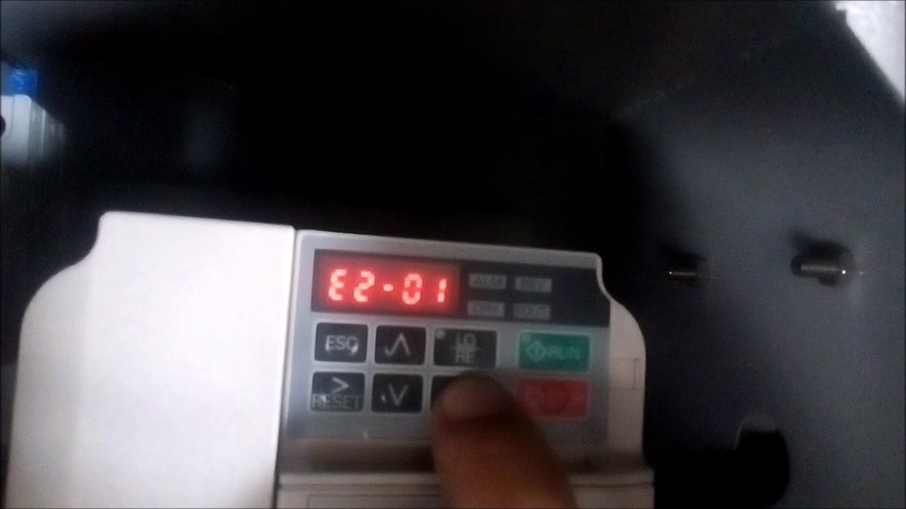 Cambio de parametro E2-01 yaskawa J1000