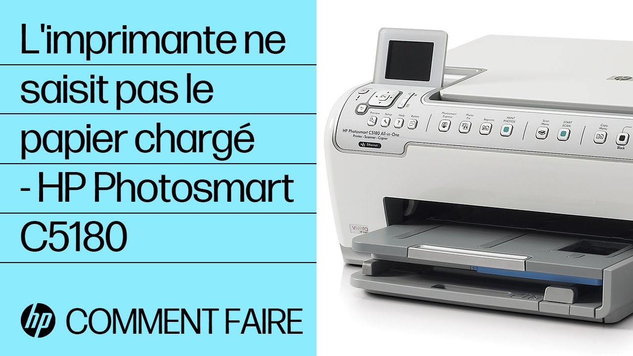 L'imprimante ne saisit pas le papier chargé - HP Photosmart C5180