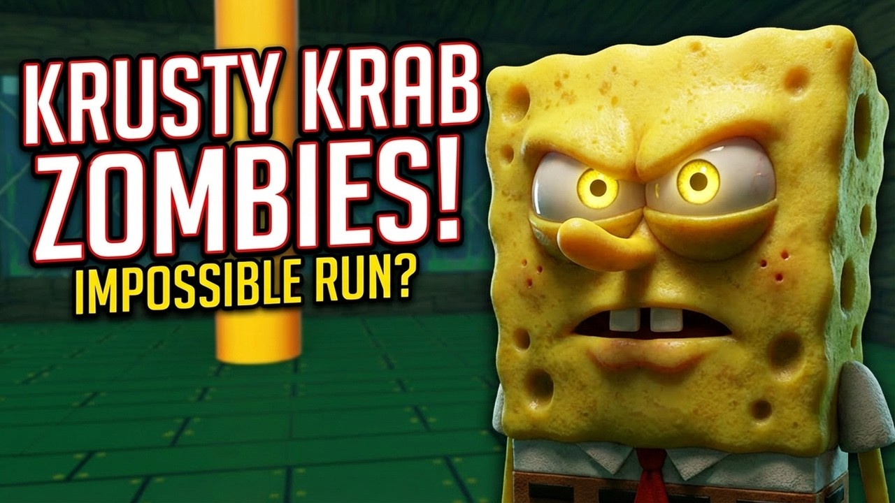 KRUSTY KRAB TOWER ZOMBIES RUN