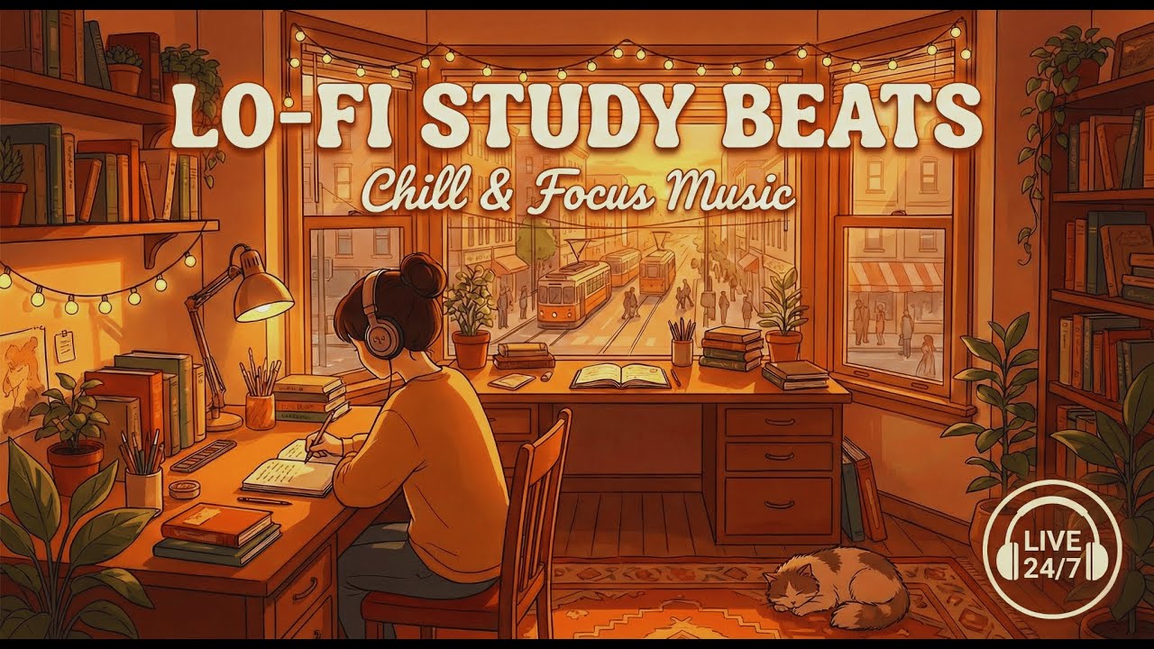 [STUDY WITH ME] 1-HOUR POMODORO / calm piano / 🕯️ Cozy Night at Home 🌧️ #10