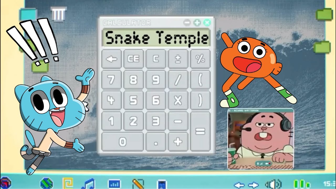 Hice el videojuego calculadora del increíble mundo de Gumball realidad