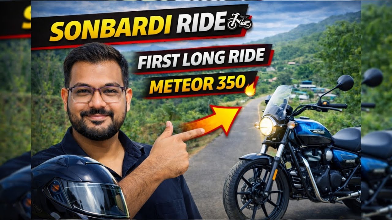 1st Ride to Sonbardi 🏍️ | Royal Enfield Meteor 350 | Moto Vlog
