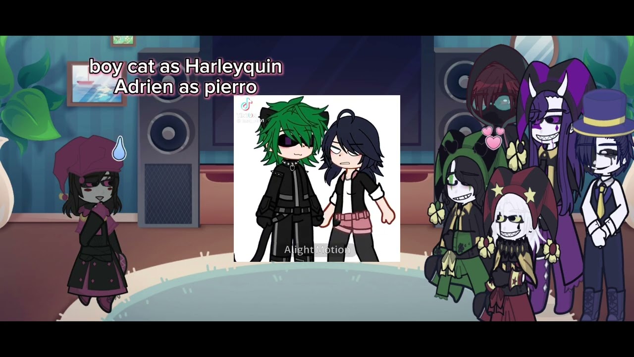 The freak circus react to F.mc as  gacha tiktok + video  random...