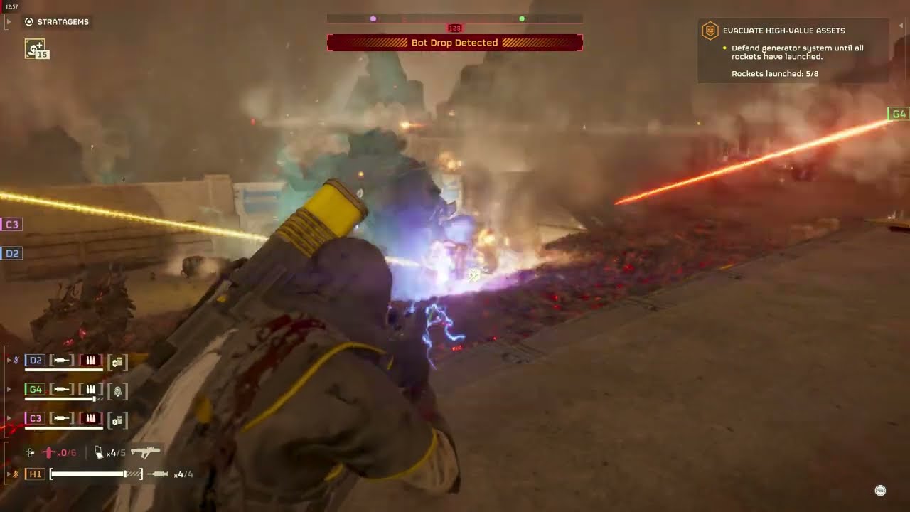 Helldivers 2  with a random squad in super helldive    difficulty is diabolical #helldivers2#gaming 