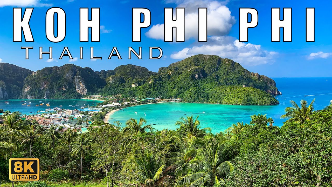 Koh Phi Phi Thailand | Most Epic View Points And Scenic Beach Walk In 8K