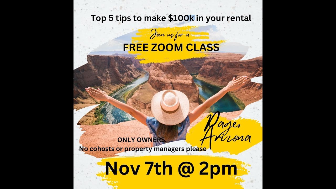 5 TOP Vacation Rental TIPS to make $100k in Page, Arizona