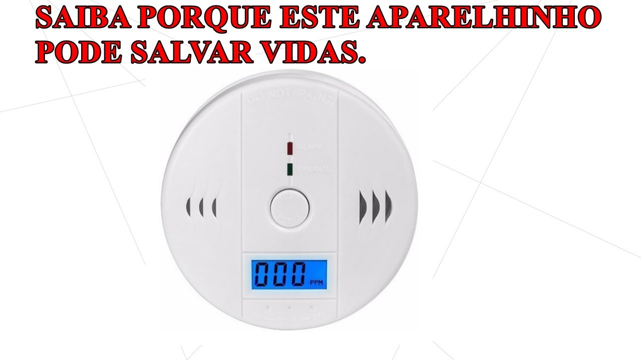 Detector Alarme De Gás Monóxido Carbono 85db