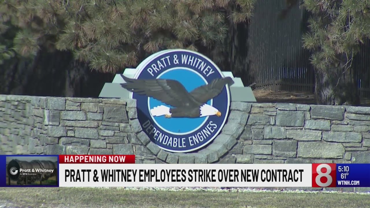 Pratt & Whitney employees strike over new contract in East Hartford