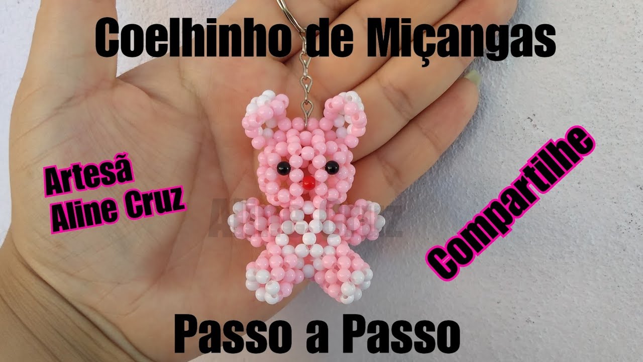 Coelhinho de Miçangas- Passo a Passo 🐰